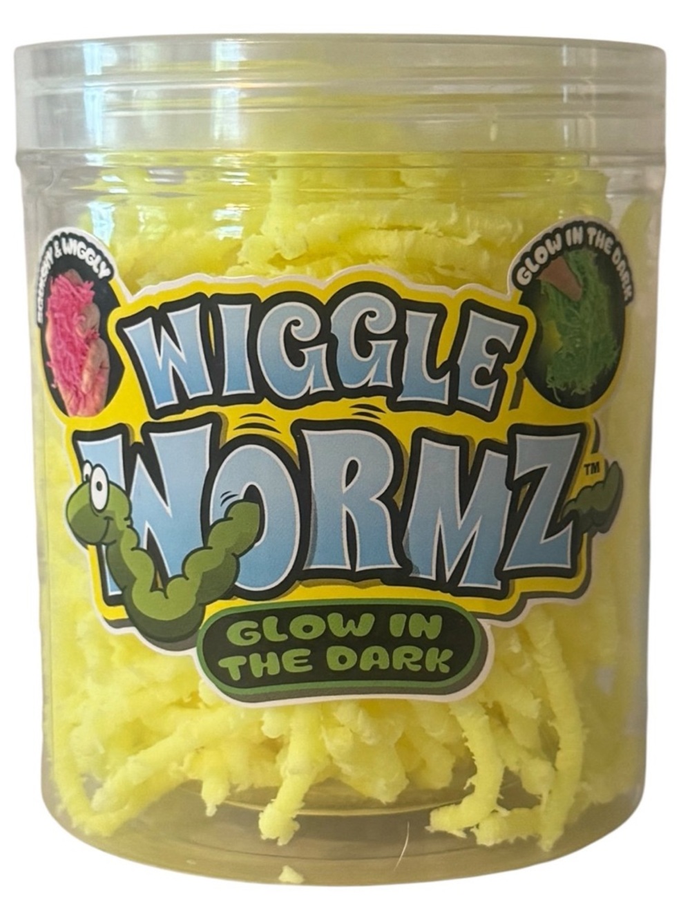 Wiggle Worms Squishy Stretch Squeeze NWT Yellow